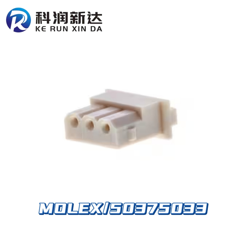 MOLEX 50375033 2.50mm Pitch, Mini-SPOX Receptacle Crimp Housing, Single Row, Friction Lock, 3 Circui