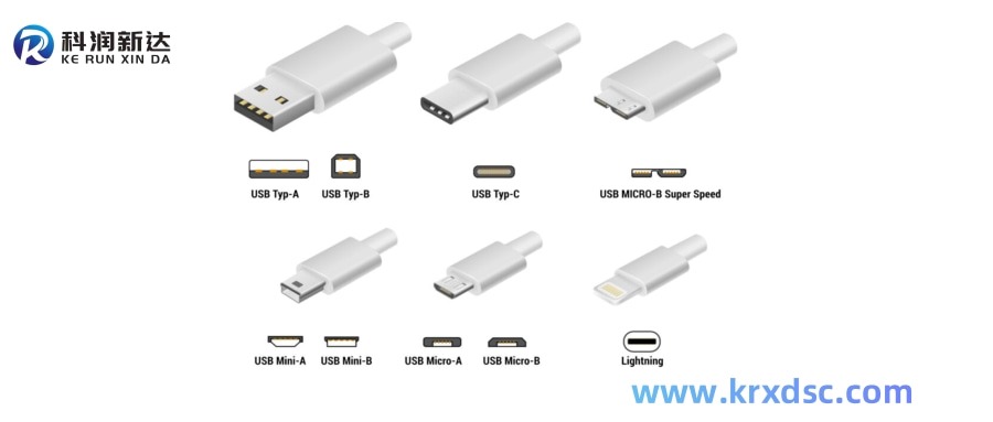 What are the four types of USB