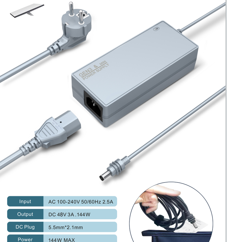 144W High-Power European Standard Adapte