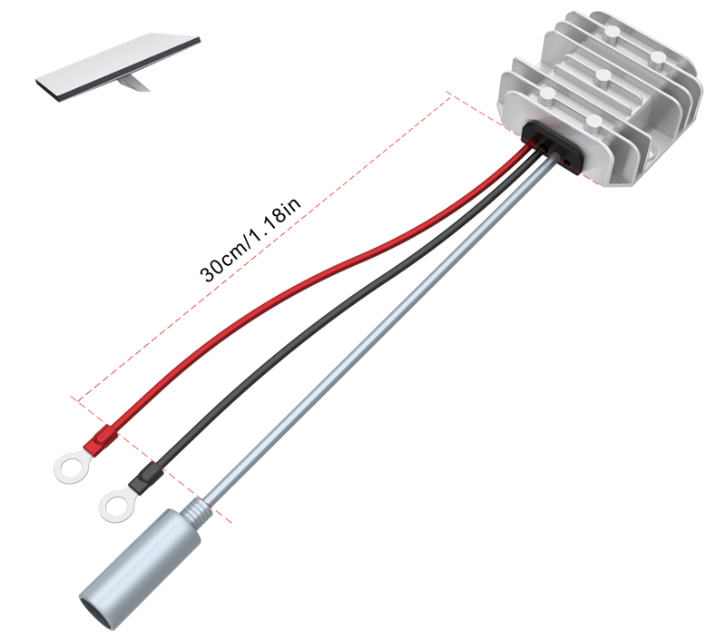 High-power boost DC adapter to DC female